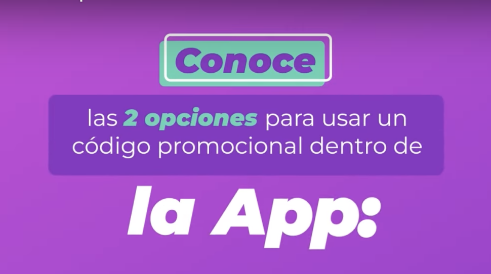Cómo redimir un código promo en Picap Moto